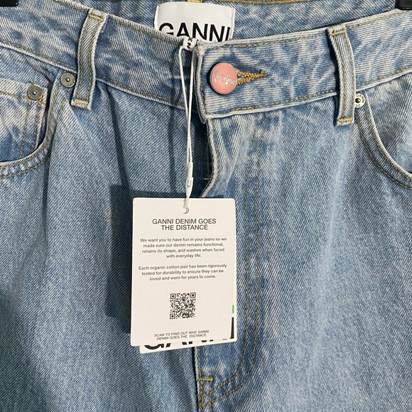 NWT ganni misy cropped high rise jeans 31/32 - Picture 4 of 6
